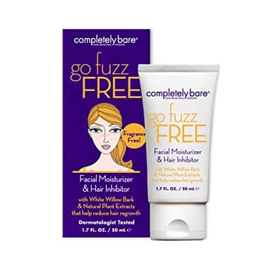 Completely Bare go fuzz FREE Face Moisturizer & Hair Inhibitor - Anti-Aging Extracts & Hair Minimizers