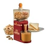 Peanut Butter Maker-Electric Grinding Mechanism, 500ml Large Volume Almonds Peanut Butter Food Processor with Non-Slip Base Hourglass Inlet 110V-220V, Cashew Butter Machin for Home Kitchen
