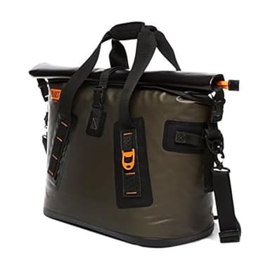 BUILT Large Welded Soft Portable Cooler with Wide Mouth Opening - Insulated and Leak-Proof Olive 5213958