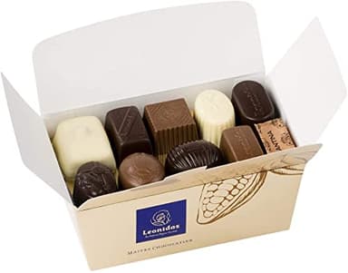 Leonidas Belgian Chocolates | Assorted, Milk, Dark & White Chocolates in a Beautiful Gift Ballotin Box | Imported Fine Chocolate from Belgium (1 x 32pc, 500g, 17.6 oz)