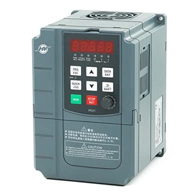 HUANYANG VFD Variable Frequency Drive,1 or 3 Phase Input, 3 Phase 0-400HZ Output, 2.2kW 3HP 220V 10A for Motor Speed Control,FC Series