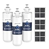 GLACIER FRESH for LG LT700P Refrigerator Water Filter, Replacement for LT700PC, ADQ36006101, ADQ36006102, RWF1200A, Kenmore 9690, AGF80300801, LFXC24726S, LMXS27626S and LT120F Air Filters, 3 Packs
