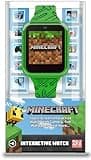 Minecraft Kids Smart Watch – Touchscreen Interactive Watch with 10 Customizable Clock Faces, Built-in Camera, Video Recorder, Alarm, Calculator, Games & Pedometer – Fits Wrists 5.5" to 8"