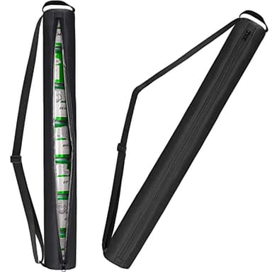 NATURAL STYLE Beer Sleeve for Golf Bag,7-Can Insulated Cooler Sleeve, Beer Drink Accessories Sling Cooler Fits Most Golf Bags Styles and Types (BLACK)