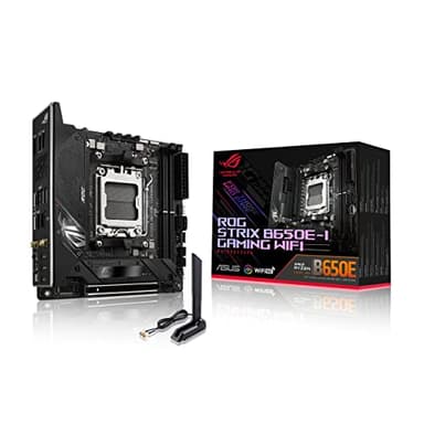 ASUS ROG Strix B650E-I Gaming WiFi AMD B650 AM5 Ryzen™ Desktop 9000 8000 & 7000 mini-ITX mITX Motherboard, 10+2 Power Stages, DDR5, 2X M.2 Slot, PCIe® 5.0, 2.5G LAN, WiFi 6E, USB 3.2 Gen 2x2 Type-C