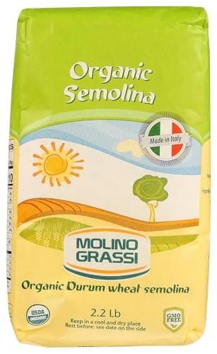 MOLINO GRASSI Organic Italian Semolina Flour, 35.2 OZ