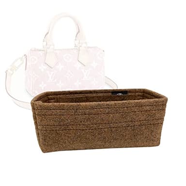 Zoomoni Premium Bag Organizer for Louis Vuitton LV New Nano Speedy (Bag Length 16cm/6.3″) (Handmade/20 Color Options) [Purse Organiser, Liner, Insert, Shaper]