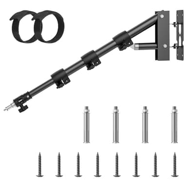 Anautin Ring Light Mount - Wall Mount Triangle Boom Arm.43inch/110cm