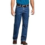 Dickies Mens Relaxed Fit Carpenter Jeans, Stone Washed, 33W x 34L US