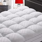 SameBed Mattress Topper Queen,Extra Thick Mattress Pad Cover for Back Pain,Cooling Mattress Protector with 8-21 Inch Deep Pocket,Overfilled Down Alternative Filling