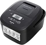 Panasonic SR-FE101-K Rice Cooker, 5.5 Cup, 2-Tier IH, Simple Design, Binchotan Pot