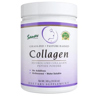 Sanar Naturals Collagen Peptides Powder - for Hair, Nail, Skin, Joint, and Bone Health - Hydrolyzed Collagen for Women & Men, Easy to Mix Collagen Protein Supplement, Unflavored, 10.58 oz