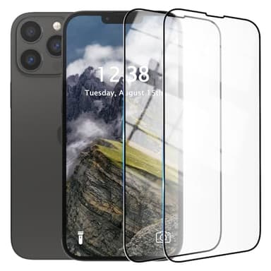 AKABEILA Compatible with Oppo K12x 5G 【2 Pack Screen Protector】 HD Tempered Glass Protective Film 9H Hardness Case Friendly Easy Installation Anti-Fingerprint Bubble Free Black&2