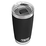 YETI Rambler 20 oz Tumbler, Stainless Steel, Vacuum Insulated with MagSlider Lid, Black