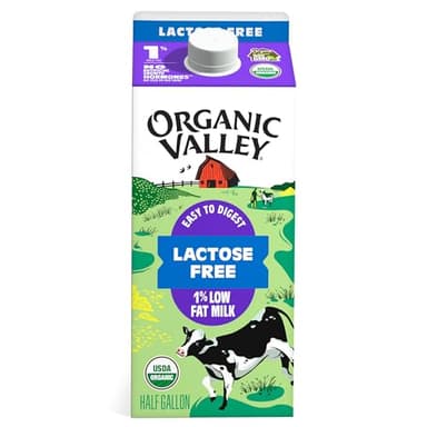 Organic Valley Ultra Pasteurized Lowfat Organic 1% Lactose Free Milk, 64 Fl.Oz