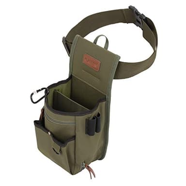 Allen Company Triumph Rip-Stop Shotgun Shell Holder Bag (52" Belt) Holds 50 Shells + 25 Empties - Olive Green - Clay, Trap, Skeet Shooting - Zippered Gun Range Bag - Tactical Gear, Shotgun Accessories