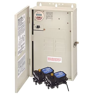 Intermatic RC2163BFE Pool/Spa Remotely Operated Combination Control System - includes Actuators for Pool and Spa Modes, Digital Override Timer - 3R Metal Load Center with Eight Breaker Spaces