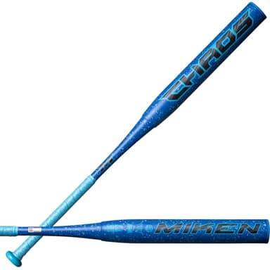 Miken | Chaos Alloy Slowpitch Softball Bat | 14" Barrel | 28 oz | Blue