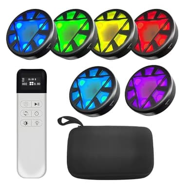 JOJOCY Reaction Training Light Magnetic, 5 Lights Color 6 Modes 30h Battery Life Improves Reaction Speed and Agility for Soccer, Basketball, Boxing, Rugby, Daily Entertainment