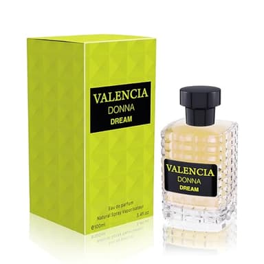 AFLUXE Women's Spray Perfume Valencia Donna Dream Long Lasting Eau De Parfum Cologne for Women Refreshing Floral Fragrance for Casual Use,Ideal Holiday Gift,3.4 Fl Oz