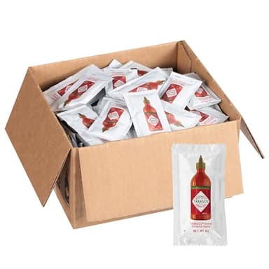 TABASCO® Brand Sriracha Sauce Single Serve Packet (0.21 oz Packets, Pack of 200)