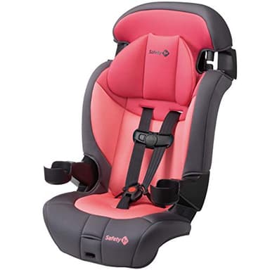 Safety 1st Grand 2-in-1 Booster Car Seat, Converts from High Back to Belt-Positioning Booster, High Back Seat for Kids 40-65, and Belt-Positioning 40-100 Pounds, Sunrise Coral