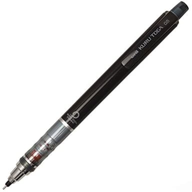 uni Kurutoga Mechanical Pencil Standard, 0.5mm, Black (M54501P.24)