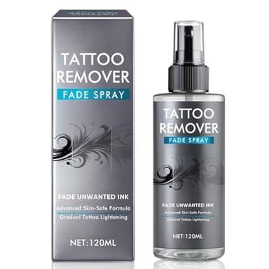 Tattoo Remover Spray - Natural Professional-Strength Formula to Safely Fade & Lighten Tattoo Ink, Supports Skin Recovery, Non-Invasive