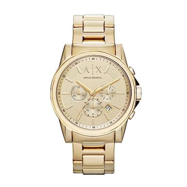 Armani Exchange A|X Chronograph Gold-Tone Stainless Steel Watch for Men