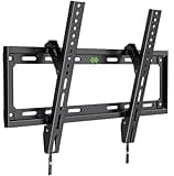 USX Mount UL Listed TV Mount Low Profile for Most 26-60" Flat Screen LED, LCD, Curved TVs, TV Wall Mount Bracket Tilt VESA 400x400mm- Up to 99lbs, Quick Lock and Release to Mounts on 12" 16" Stud