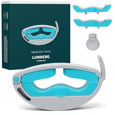 LUNDERG Versa Clamp 2.0 (2026 Upgrade) - Lightweight, Comfortable Male Incontinence Clamp with Adjustable Pressure Knob, 2 Removable Pads and a Dorsal Gap to Reduce Pressure and Support Circulation