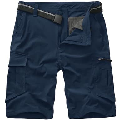 Toomett Mens Cargo Shorts Lightweight Work Shorts for Men Fishing Safari Travel Camping Outdoor Hiking Shorts with Zipper Pockets,6230,Blue,40