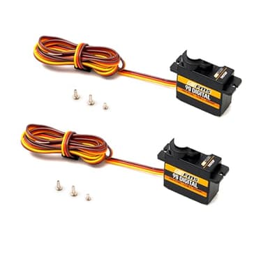 2Pcs FMS Servo 9g Digital Servo Positive with 460mm Length Cable for RC Airplane Hobby Model Plane Car