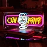 ATOLS On Air Neon Sign for Wall Decor, USB Powered On Air Led Light Sign, Rainbow Night Light, Recording Light Sign for Live Room, Game Room, Broadcasting Room, Music Studio, Bedroom