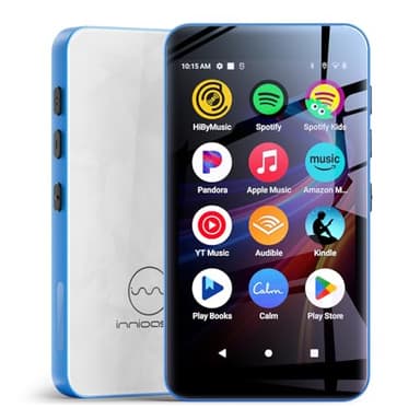 160GB innioasis G5 MP3 Player with Bluetooth and WiFi, MP3 Player with Spotify, Spotify Kids, Pandora, Play Store, Parental Manager App, Calm, 4" HD Full Touch Screen MP4 Music Player for Kids (Blue)