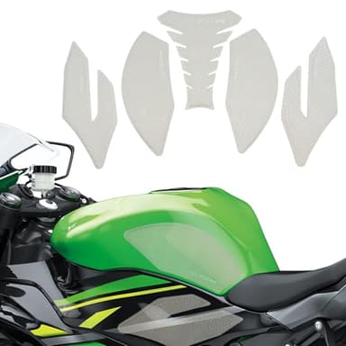 Clear Tank pad for Kawasaki Ninja ZX-6R ZX6R ZX636 2009-2025 accessories,Tank grips with anti-slip texture Increase friction traction pad Fuel tank protector