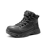 NORTIV 8 NORTIV8 Steel Toe Work Boots for Men Waterproof Slip Resistant Safety Construction Boots,Size 12,Black,SNIC248M