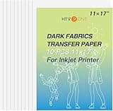 HTVRONT Heat Transfer Paper 11x17 " for Dark T Shirts - 10 Pack Iron on Transfer Paper for Inkjet Printer, Large 11x17" Easy to Use Printable Heat Transfer Vinyl, Vibrant Color, Durable & Soft