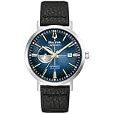 Bulova Men's Vintage Aerojet 4-Hand Automatic Watch, Open Aperture, Hack Feature, 24 Hour Time, Calendar Date, Double Curved Mineral Crystal, Luminous Hands, 41mm