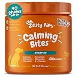 Zesty Paws Calming Chews for Dogs - for Everyday Stress, Relaxation, Composure, and Separation, 90 Count, Turkey