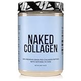 Naked Collagen Peptides Protein Powder, 60 Servings, Pasture-Raised, Unflavored Grass-Fed Hydrolyzed Collagen Supplement, Paleo Friendly, Non-GMO, Keto, Gluten Free, 20oz