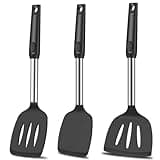 KLAQQED Spatula Set Silicone Spatula Heat Resistant Spatulas for Nonstick Cookware Rubber Spatula Turner Fish Wok Spatula, Large Nonstick Silicone Egg Spatula for kitchen use Cooking Utensils Set