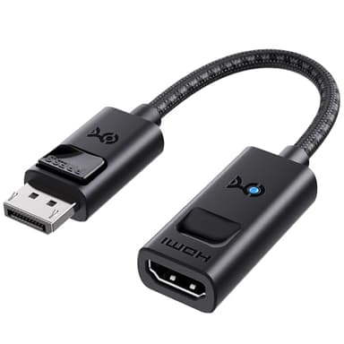 Cable Matters 8K DisplayPort 1.4 to HDMI 2.1 Adapter with 4K 240Hz / 8K 60Hz, Unidirectional DisplayPort to HDMI 2.1 Cable Adapter, Supports RTX4080, RX7900, Not Work with PS5/Xbox, No VRR Support