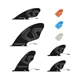 iTAOSTAR 5 Black Fins for Inflatable Paddle Board, Replacement Fins Set Includes 3 Center Fins & 2 Side Fins, Detachable Quick Release Paddleboard Fin for Most Inflatable SUP Boards