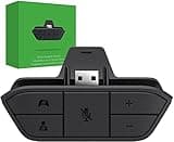 Stereo Headset Adapter for Xbox Controller, Audio Mic Headphone Adapter for Xbox One/One S/X/Elite 1/ Elite2/ Series S/X Controller-Controller Accessories Adapter Adjust Audio Balance