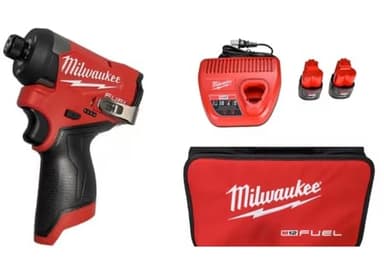 Milwaukee Electric - M12 Fuel. 1/4 HEX Impact Driver KIT