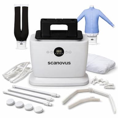 Scanovus The Original Automatic Ironing Machine 4.0 | Hands Free Clothes & Wrinkle Remover | 3-in-1 Iron Press for Shirts, Pants & Shoes | Quick Drying Air Iron for Clothes