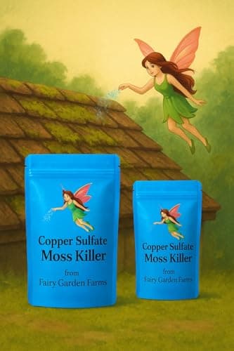 2-Pack 12oz(6oz/Bag) Copper sulfate pet Safe Moss Killer for Roofs, Sidewalks etc. Makes 12 gallons.