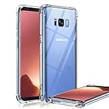 KIOMY Clear Case for Samsung Galaxy S8+ / S8 Plus, Shockproof Bumper Protective Cell Phone Back Cover with Airbags Corners, TPU Silicone Flexible Cute Case Transparent