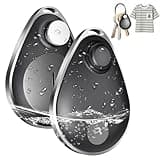 Utag GPS Tracker for Kids,2pcs Key Finder Works with Apple Find My (iOS only),Privacy Protection, Lost Mode, Waterproof,Bluetooth Tracker for Children, Seniors, Pets, Backpack (Black)